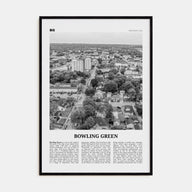 Bowling Green, Kentucky Travel B&W Poster