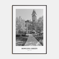 Bowling Green, Ohio Portrait B&W Poster
