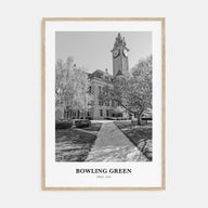Bowling Green, Ohio Portrait B&W Poster
