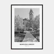 Bowling Green, Ohio Portrait B&W Poster