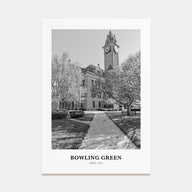 Bowling Green, Ohio Portrait B&W Poster