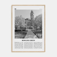 Bowling Green, Ohio Travel B&W Poster