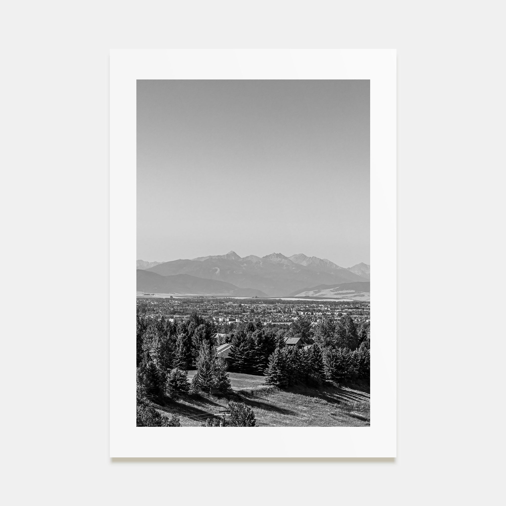 Bozeman Photo B&W Poster