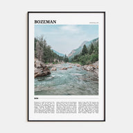 Bozeman Travel Color Poster