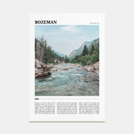 Bozeman Travel Color Poster