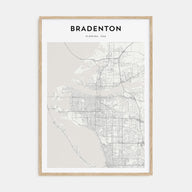 Bradenton Map Portrait Poster
