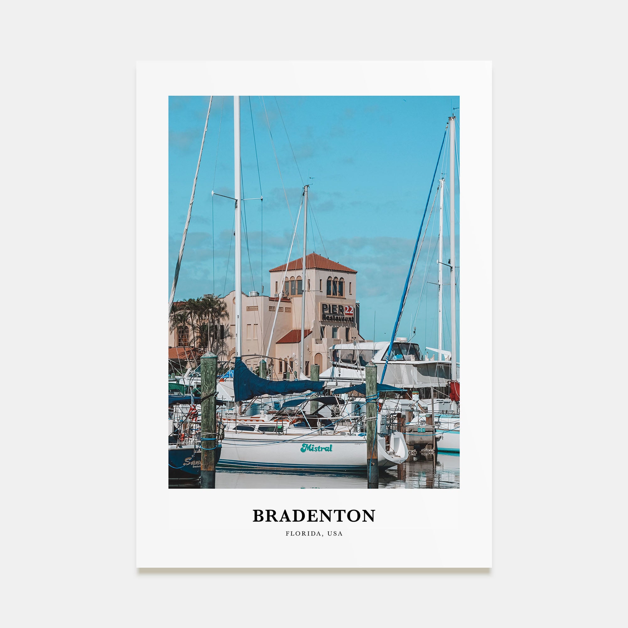 Bradenton Portrait Color Poster