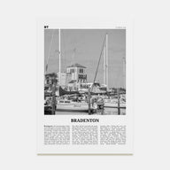 Bradenton Travel B&W Poster
