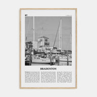 Bradenton Travel B&W Poster
