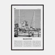 Bradenton Travel B&W Poster