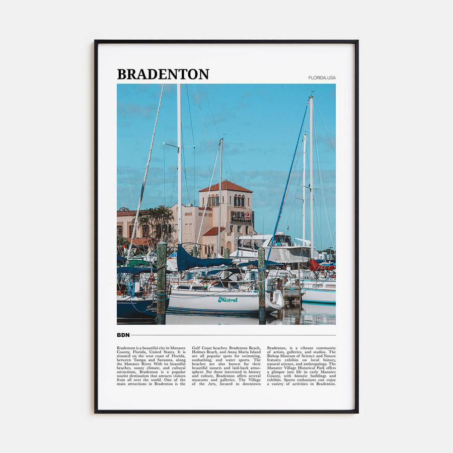 Bradenton Travel Color Poster