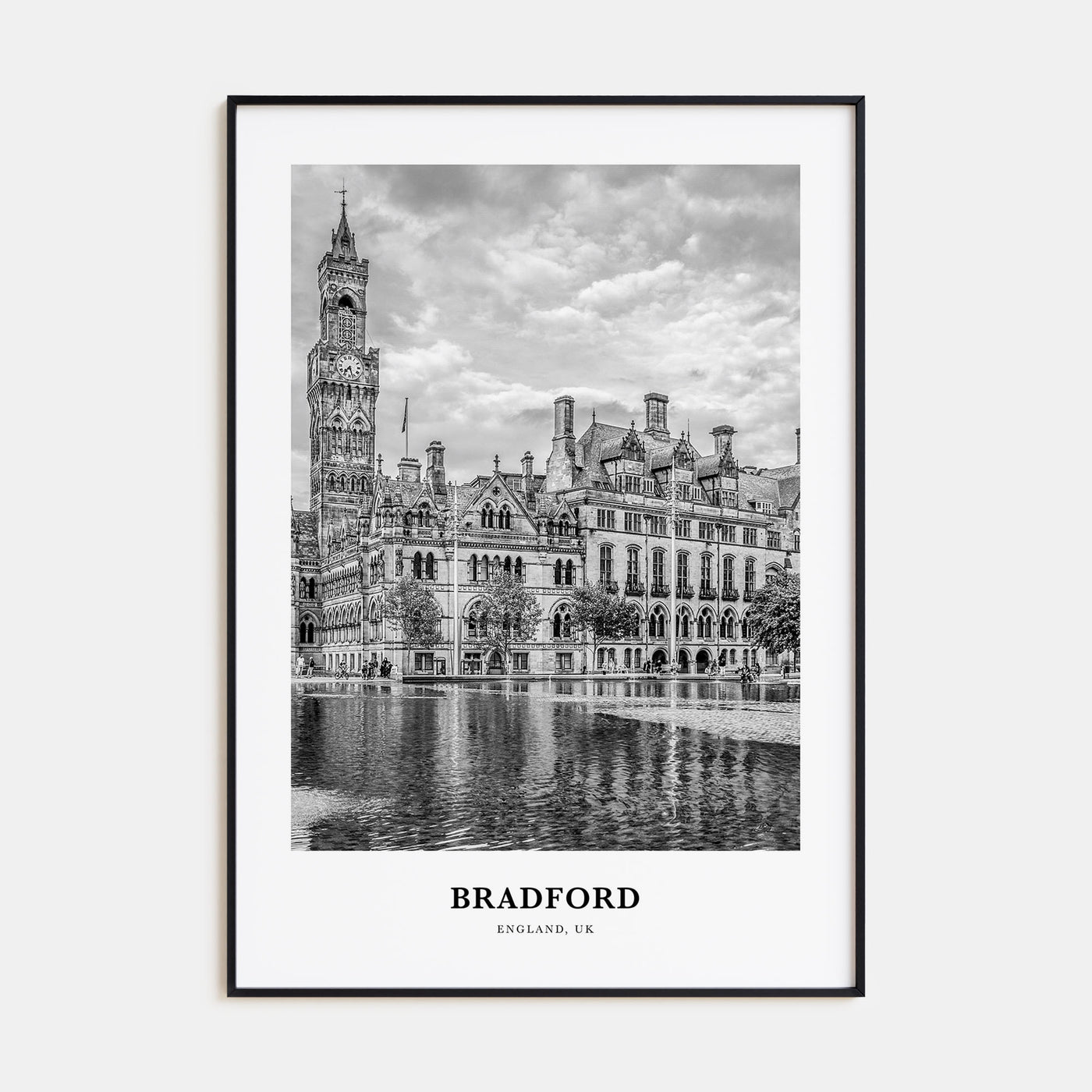 Bradford Portrait B&W Poster