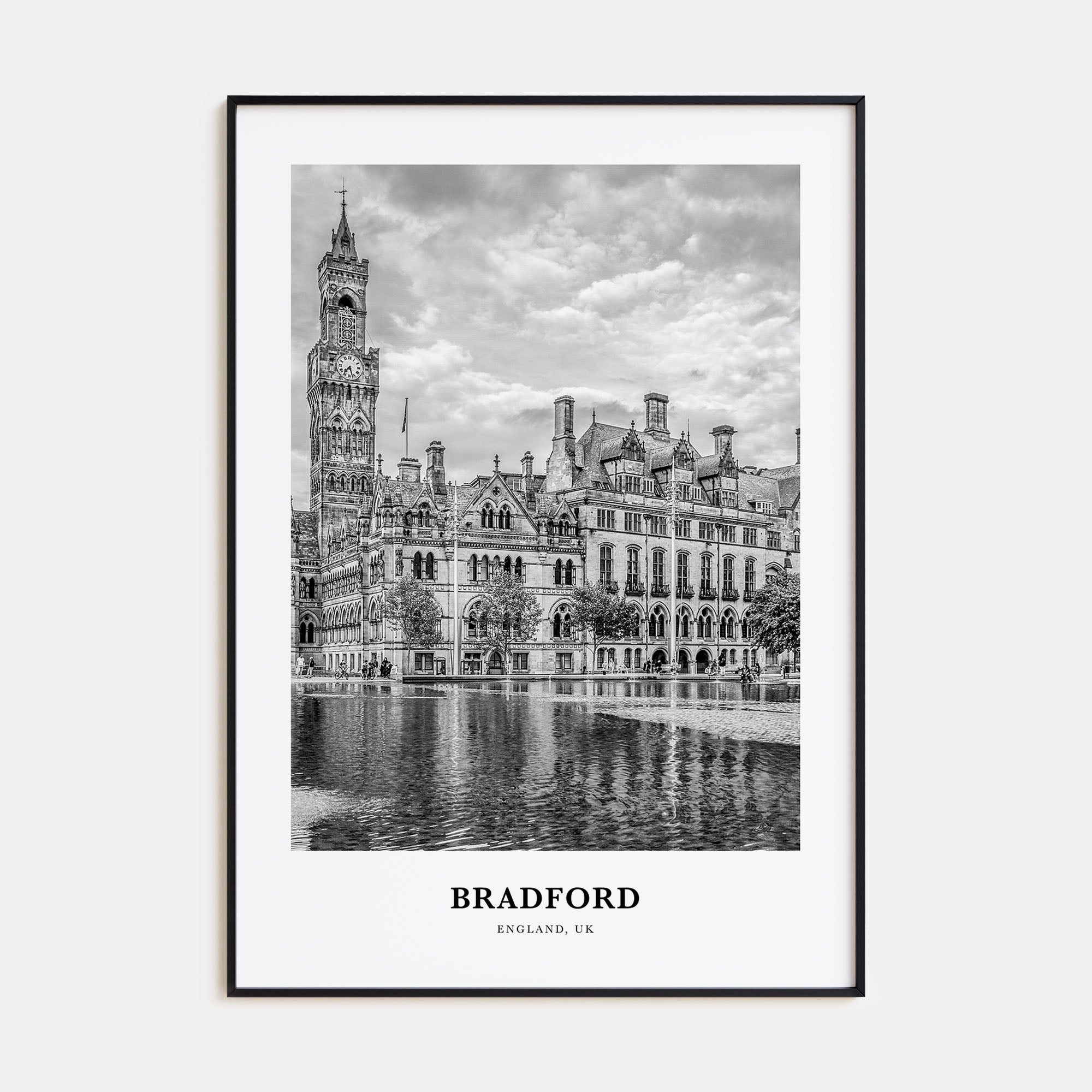 Bradford Portrait B&W Poster