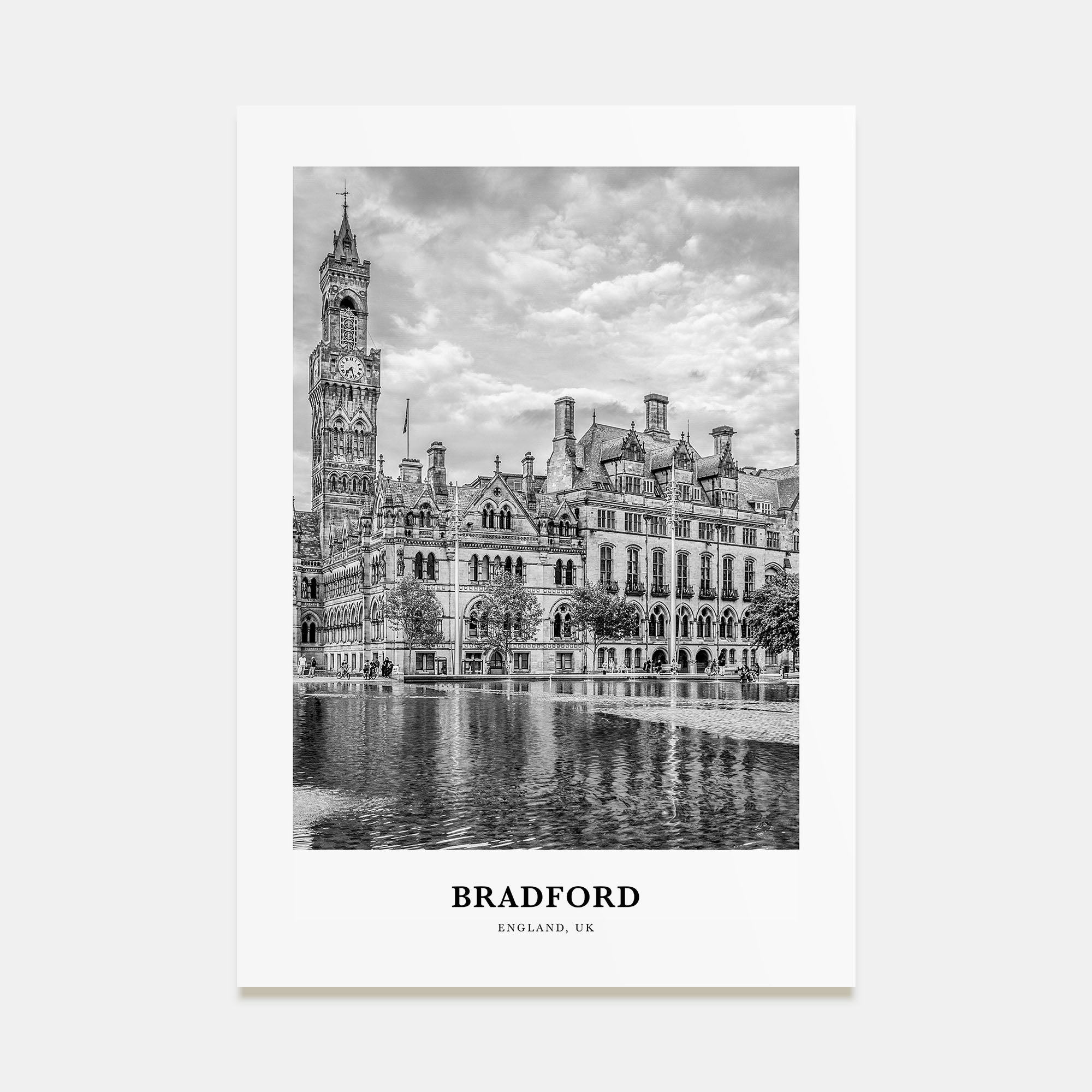 Bradford Portrait B&W Poster