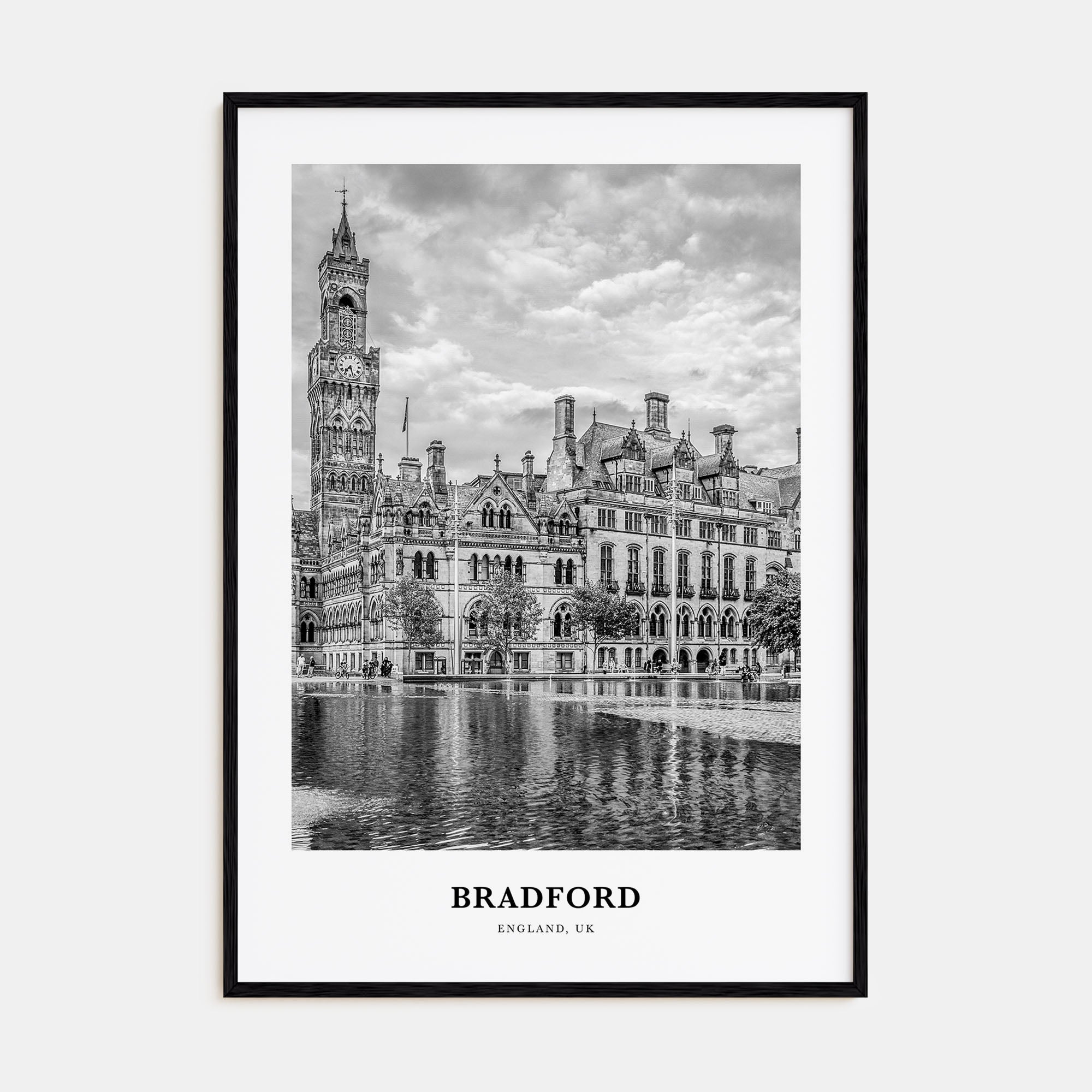 Bradford Portrait B&W Poster
