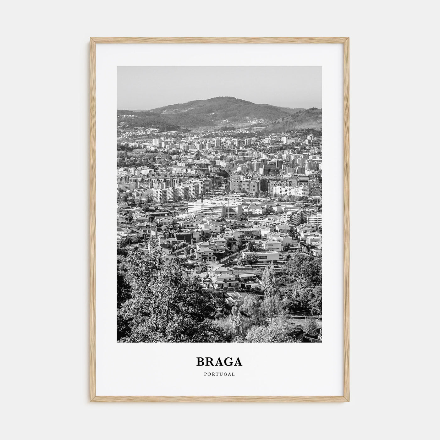 Braga Portrait B&W Poster
