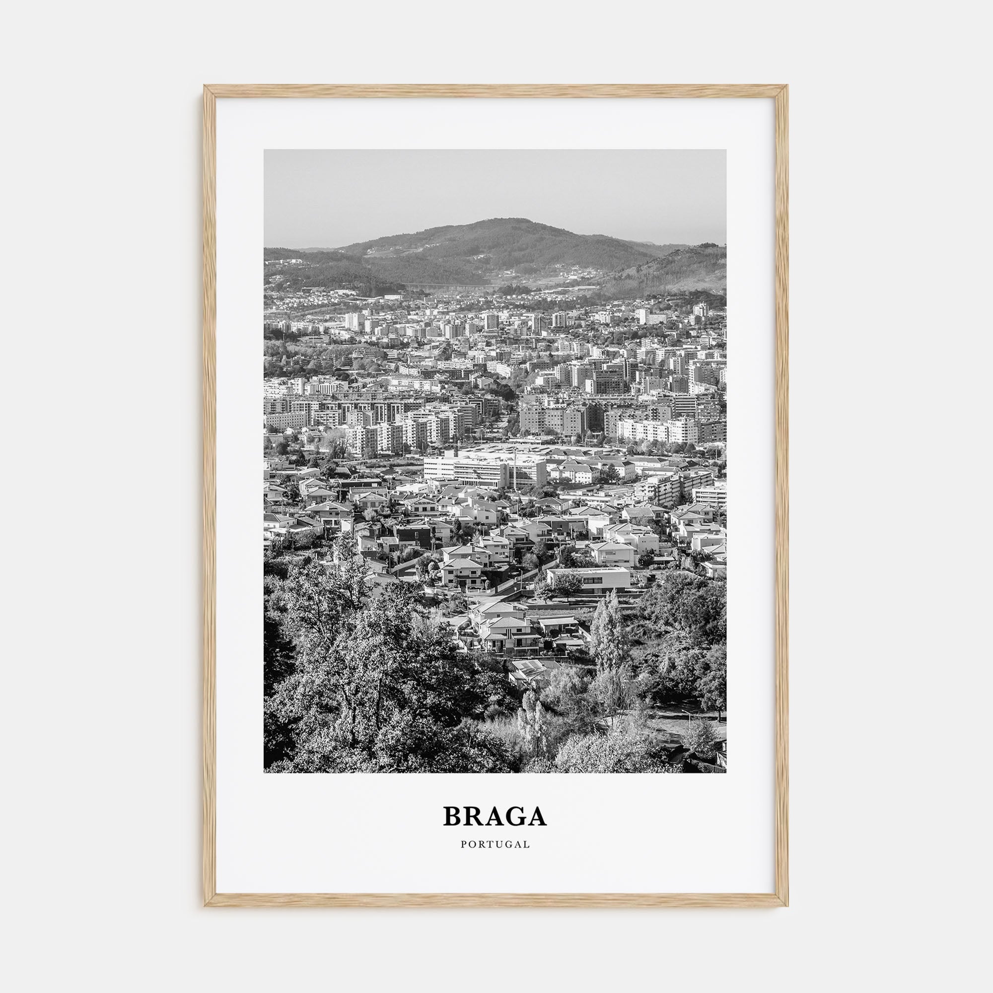 Braga Portrait B&W Poster