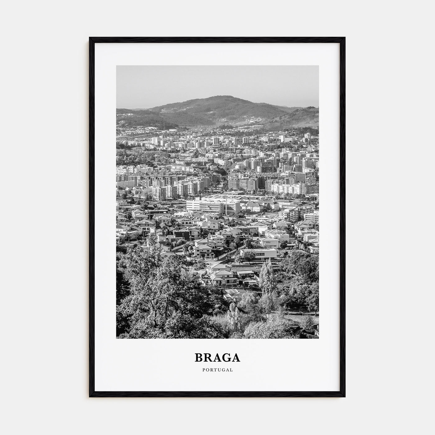 Braga Portrait B&W Poster