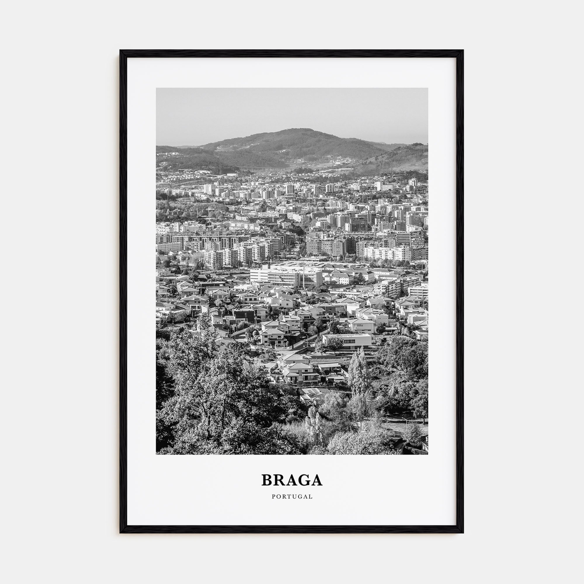 Braga Portrait B&W Poster