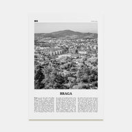 Braga Travel B&W Poster