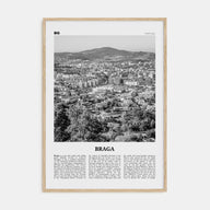 Braga Travel B&W Poster