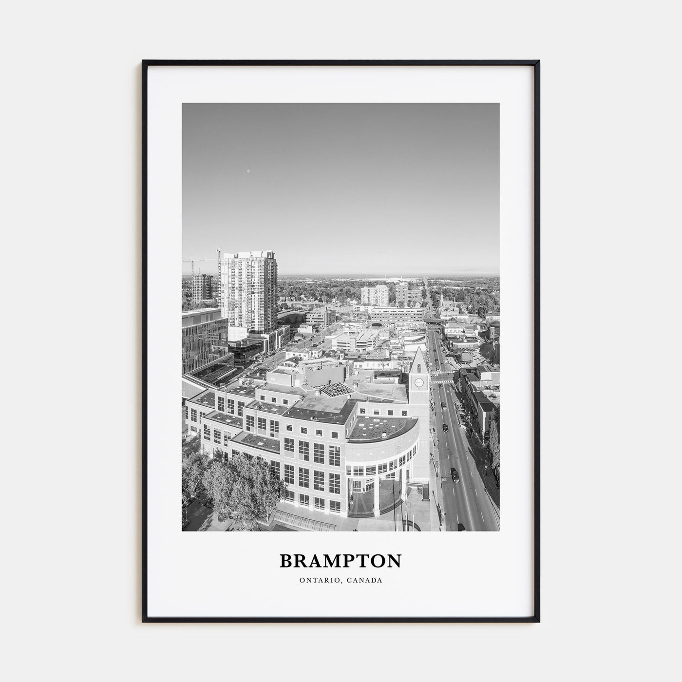 Brampton Portrait B&W Poster