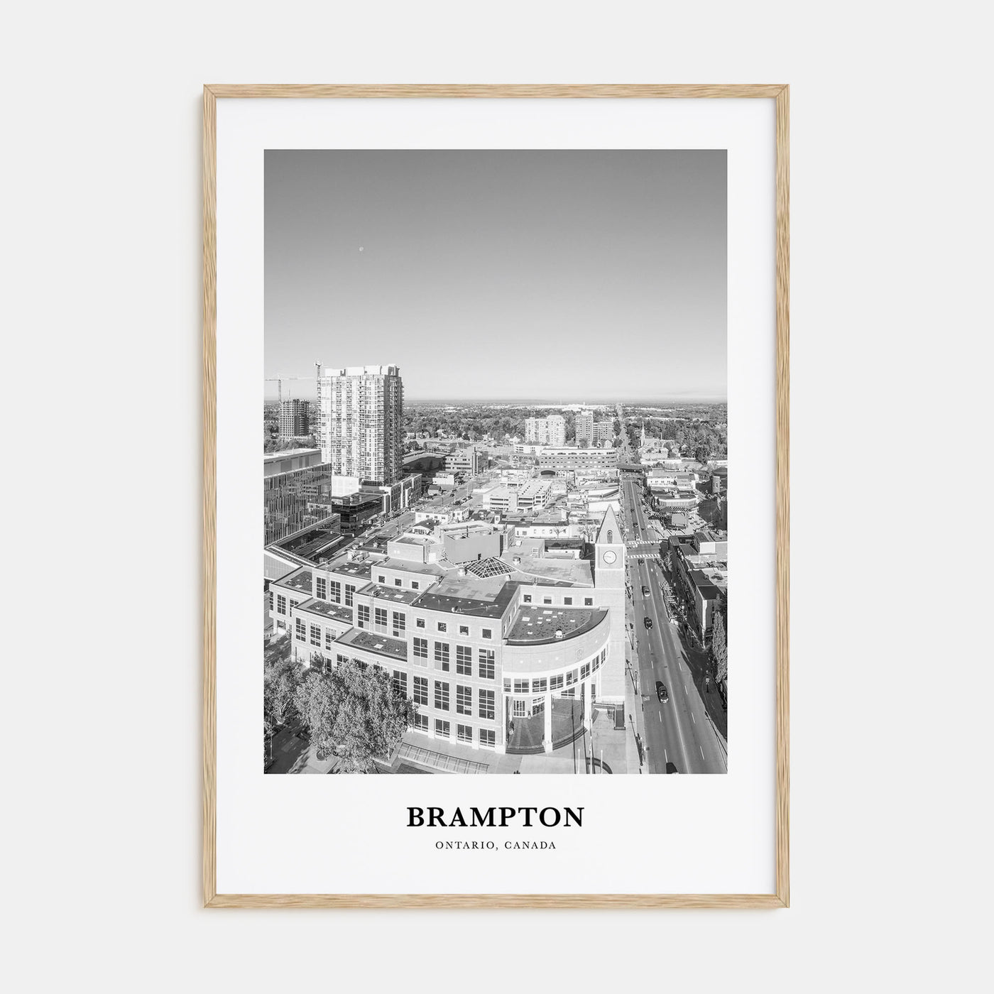 Brampton Portrait B&W Poster