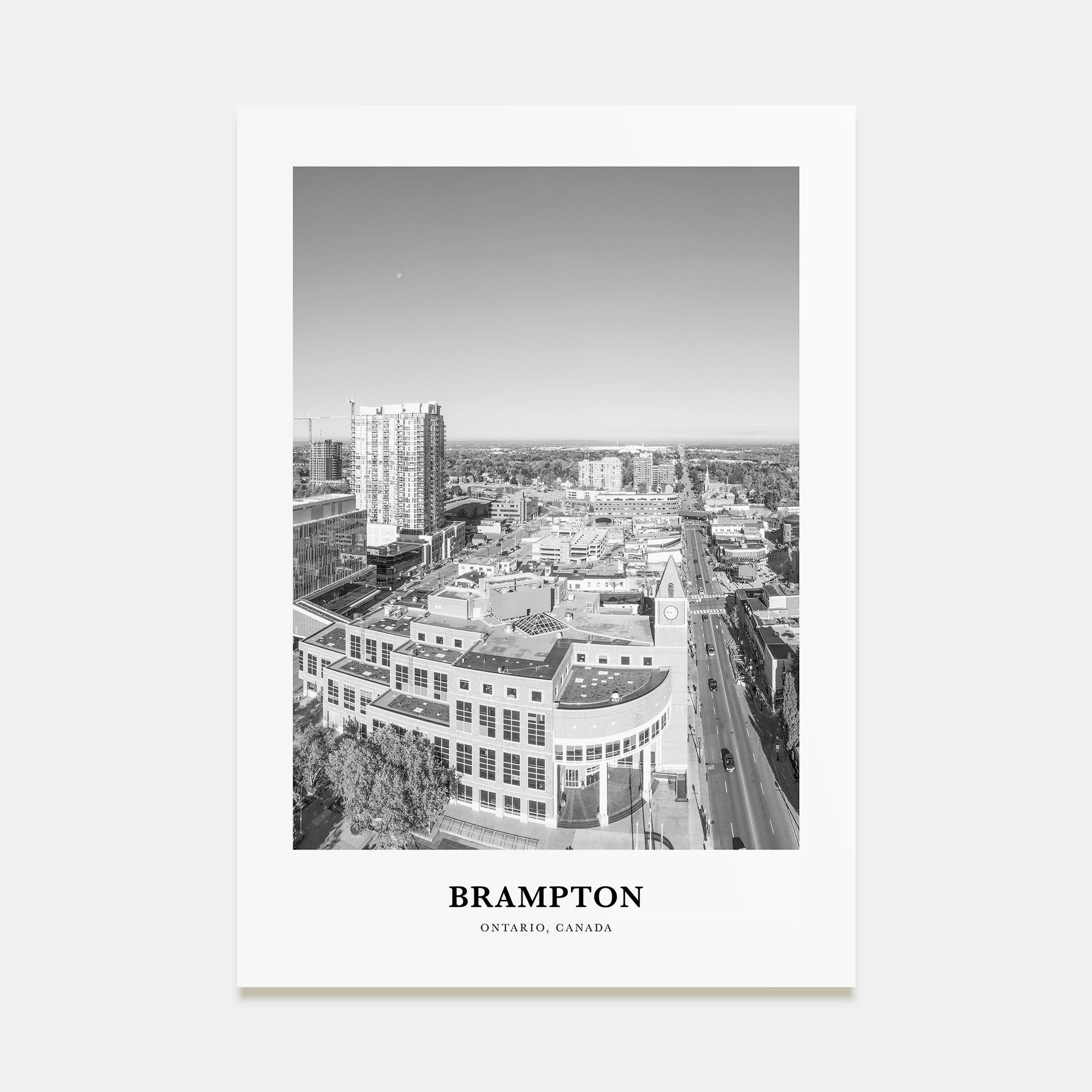 Brampton Portrait B&W Poster