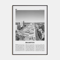 Brampton Travel B&W Poster