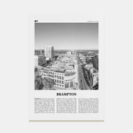 Brampton Travel B&W Poster