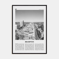 Brampton Travel B&W Poster