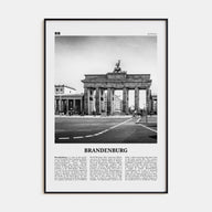 Brandenburg Travel B&W Poster