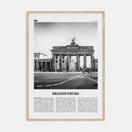 Brandenburg Travel B&W Poster