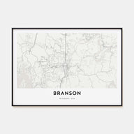 Branson Map Landscape Poster