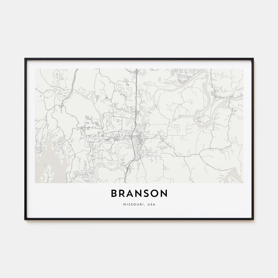 Branson Map Landscape Poster