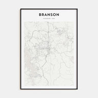 Branson Map Portrait Poster
