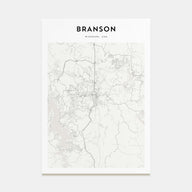 Branson Map Portrait Poster