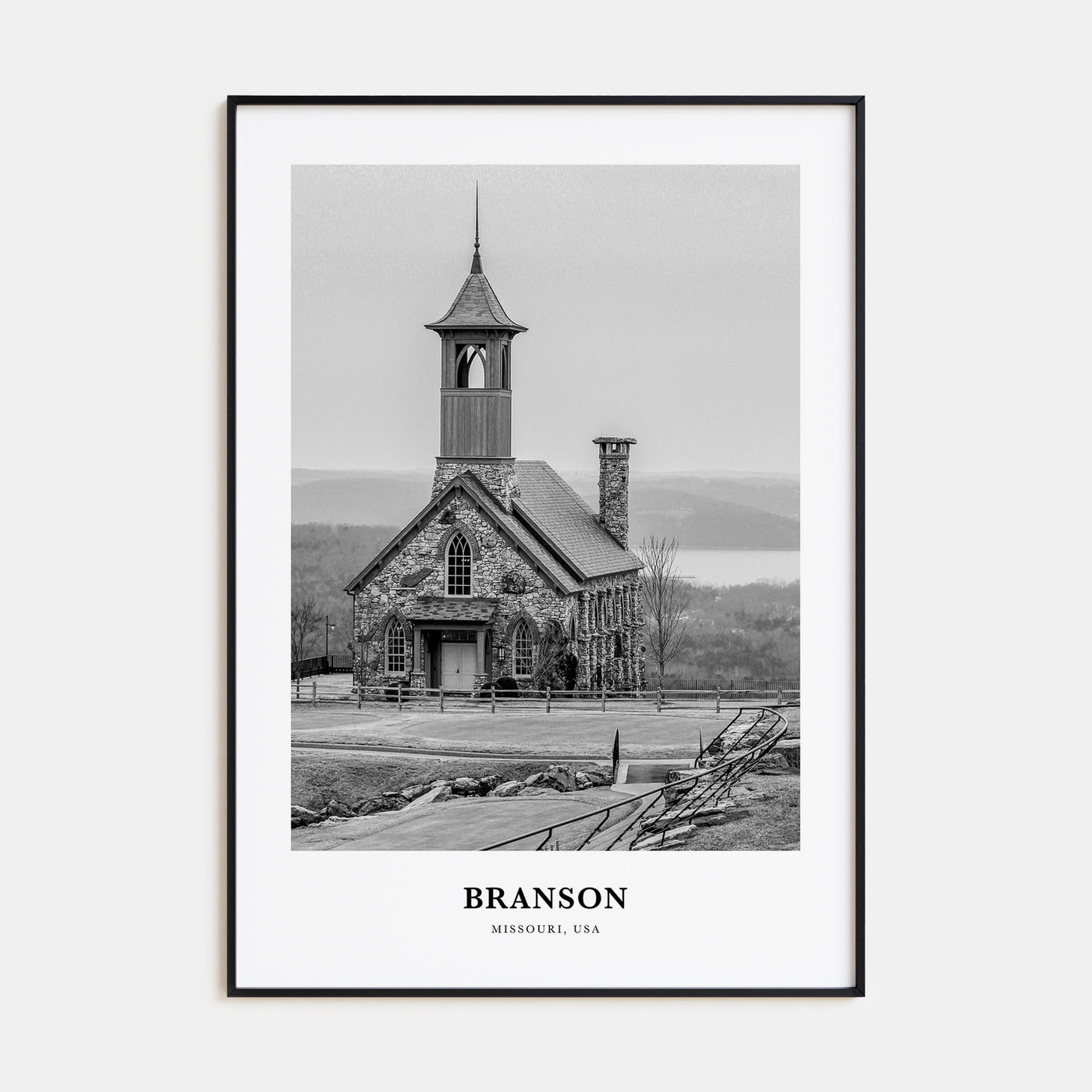 Branson Portrait B&W Poster