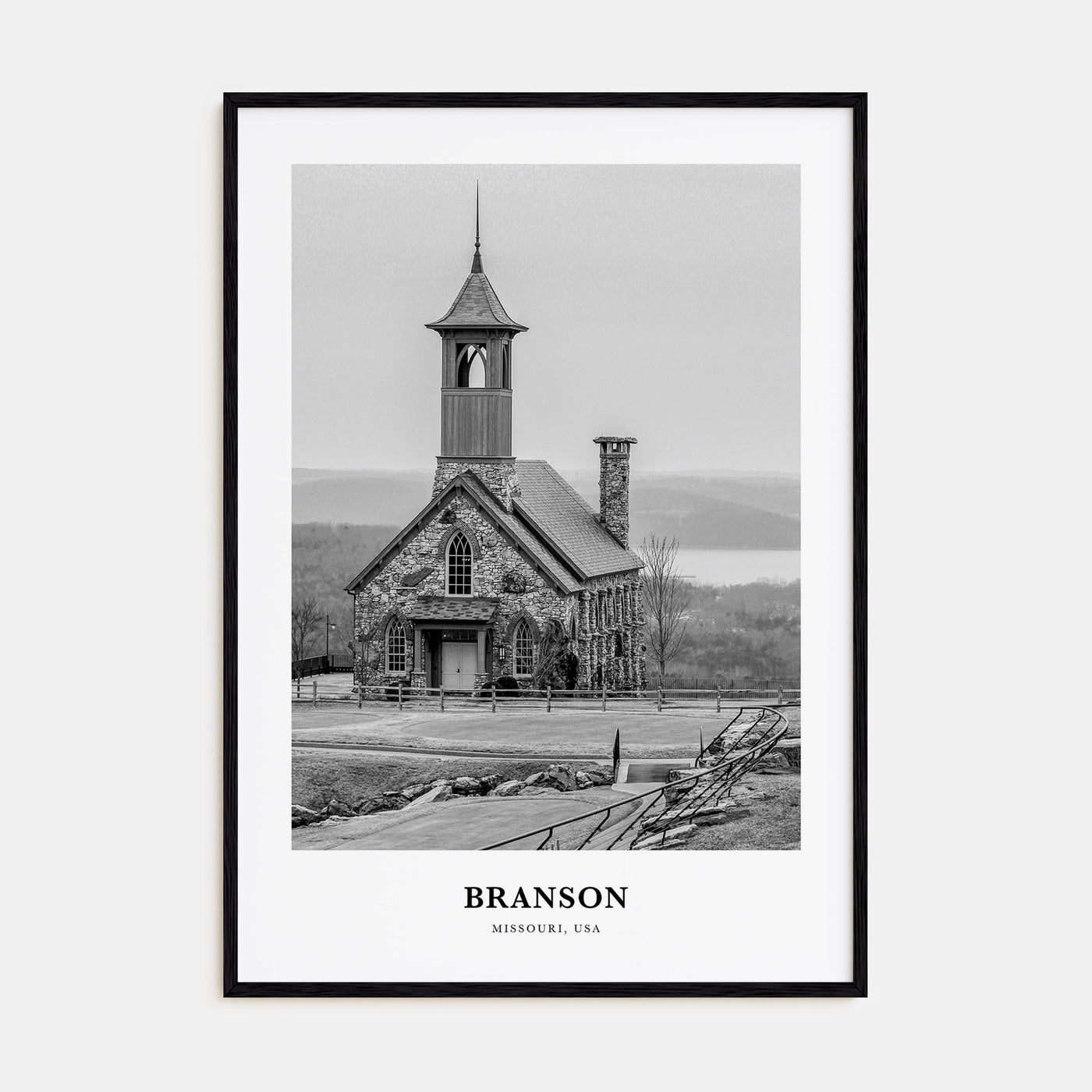Branson Portrait B&W Poster