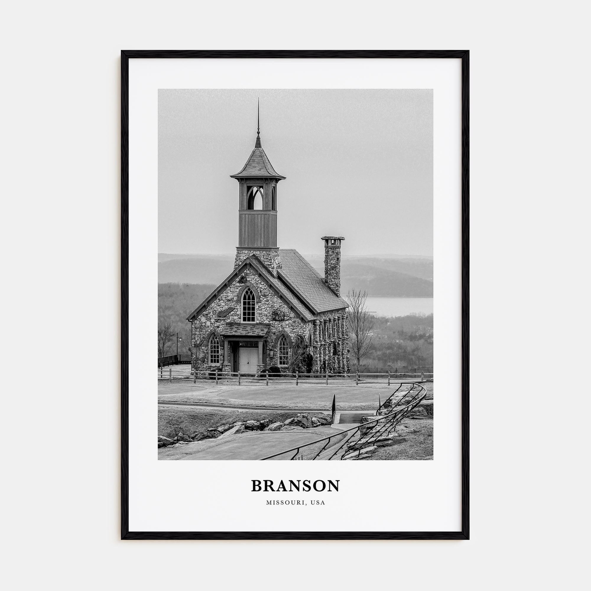 Branson Portrait B&W Poster