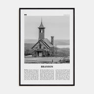 Branson Travel B&W Poster