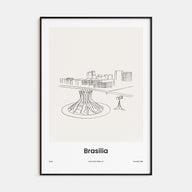 Brasília Drawn Poster