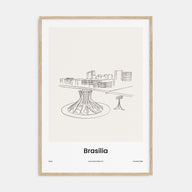 Brasília Drawn Poster
