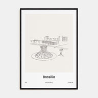Brasília Drawn Poster