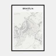 Brasília Map Portrait Poster