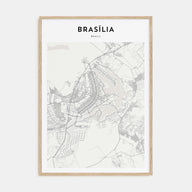 Brasília Map Portrait Poster