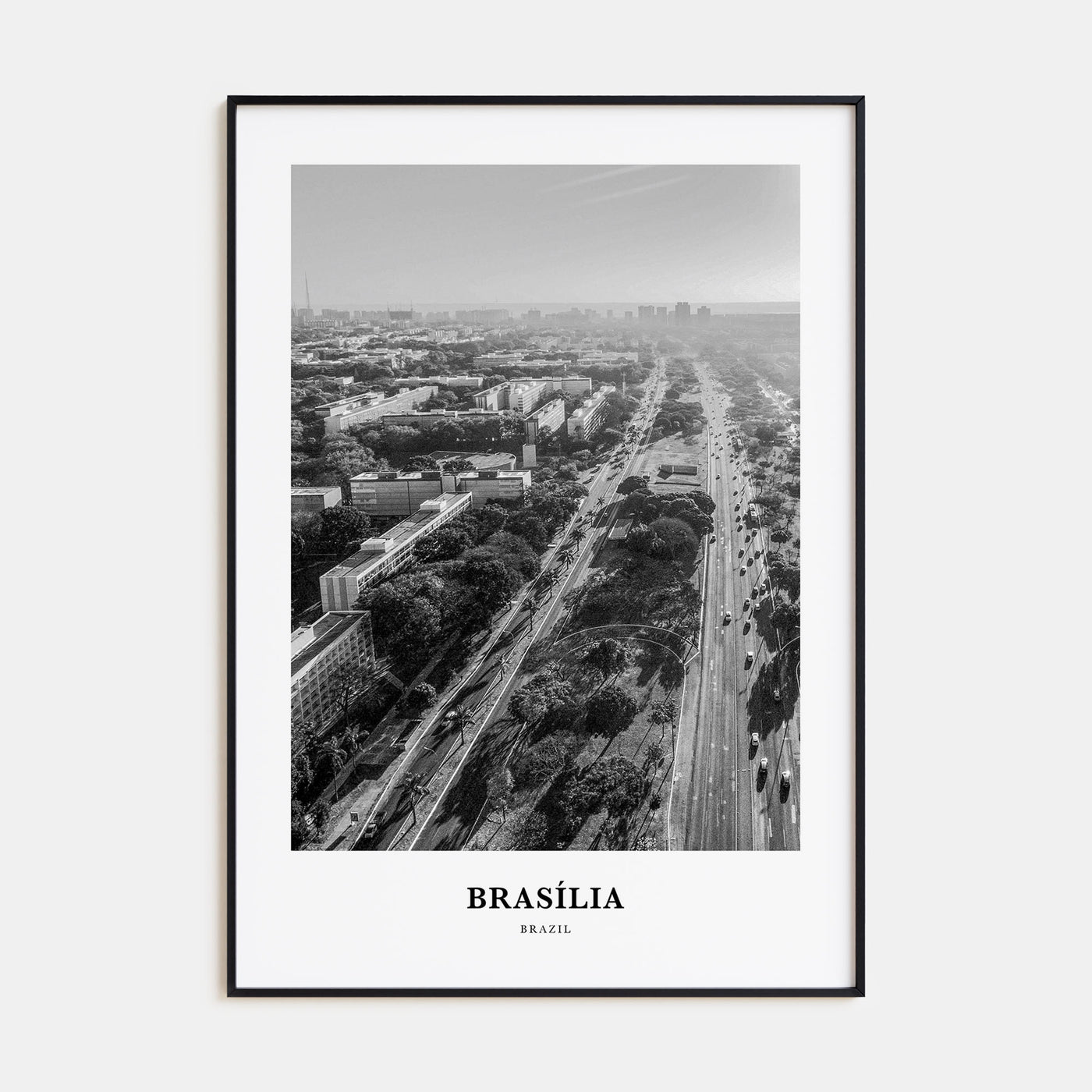 Brasília Portrait B&W No 1 Poster
