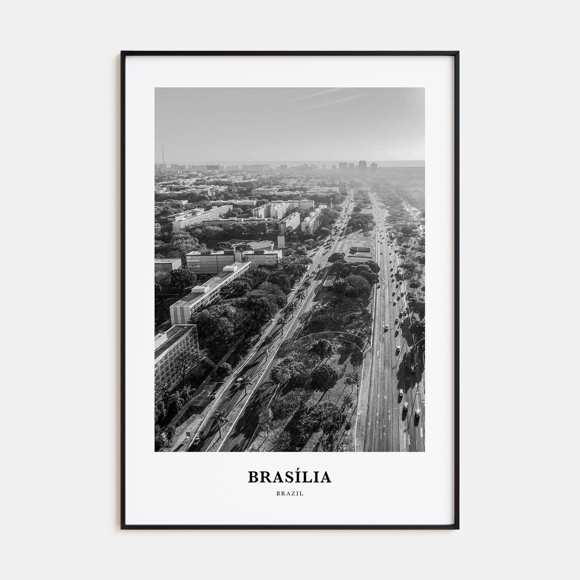 Brasília Portrait B&W No 1 Poster