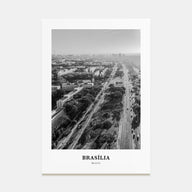 Brasília Portrait B&W No 1 Poster