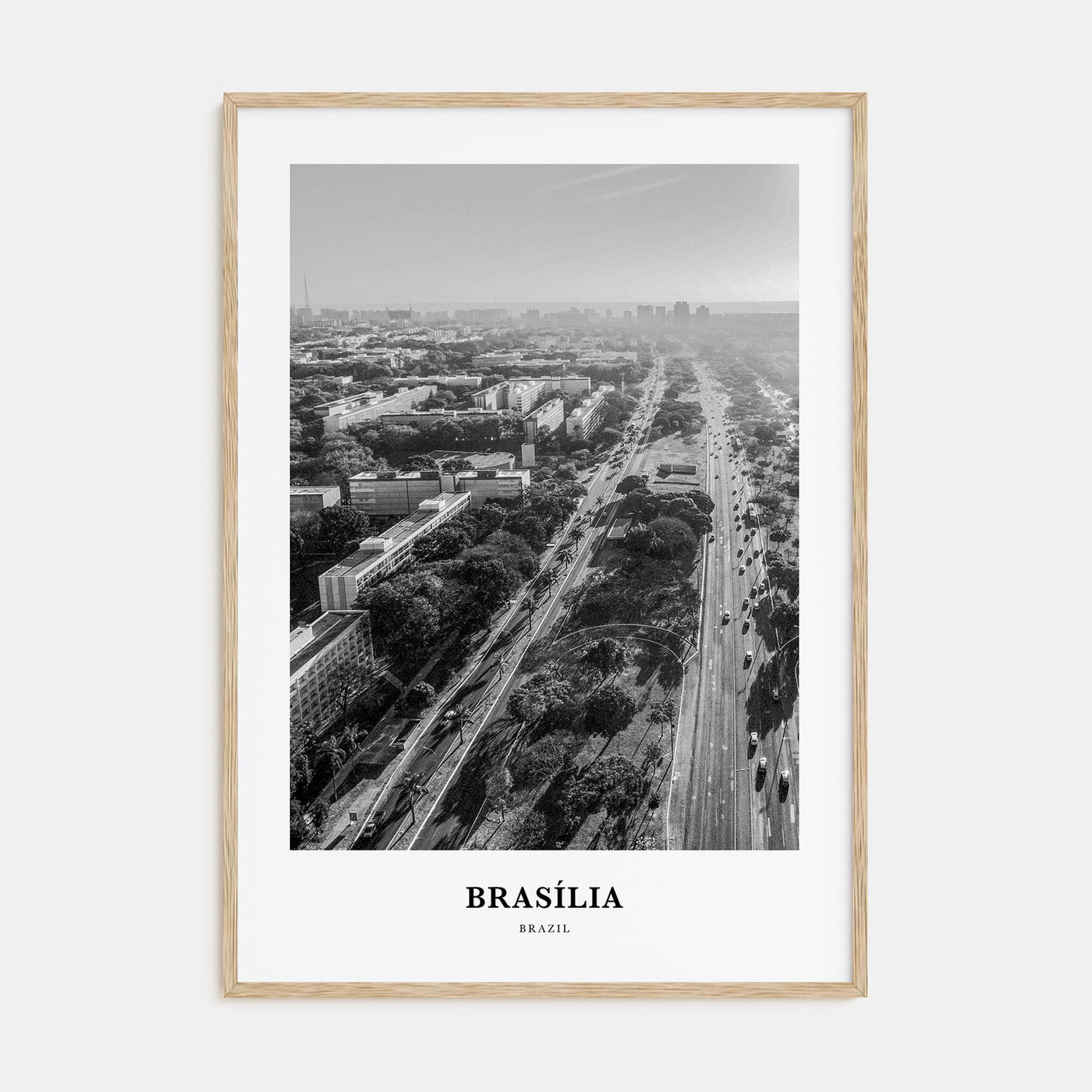 Brasília Portrait B&W No 1 Poster